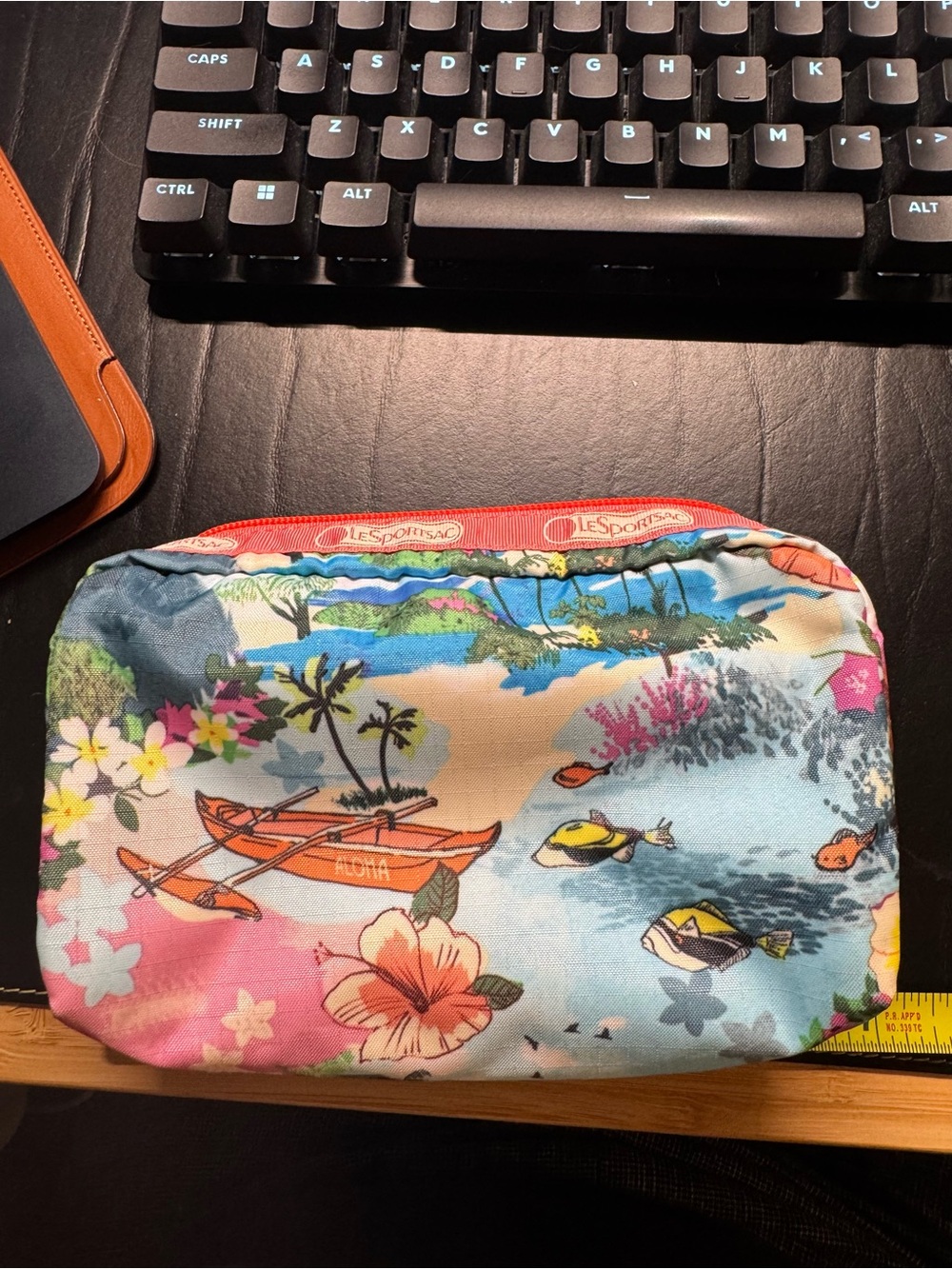 LeSportsac Aloha Tropical Floral Zip Pouch - Multicolor